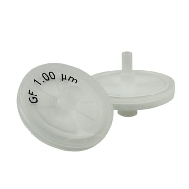 Glass Fiber Syringe Filters, Abluo, 1.0 Micron, 25mm, 500/Pk