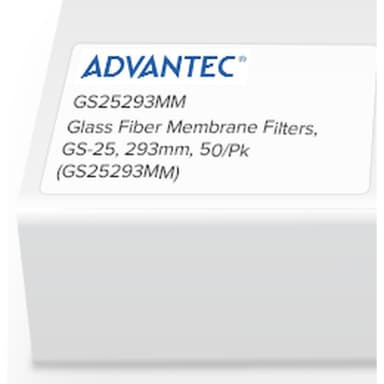 Glass Fiber Membrane Filters, GS-25, 293mm, 50/Pk