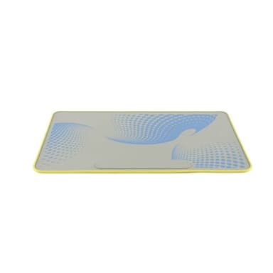 Lab Mat, Silicone Bench Protector, Yellow-Grey/Blue
