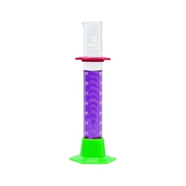 SIBATA Glass Graduated Cylinders, Student Grade - 50mL, Pack of 6