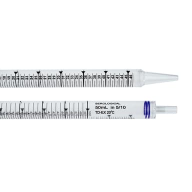 50mL Pipet, Bulk Packed in Bags, Sterile
