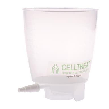 1000mL Polypropylene Bottle Top Filter, Nylon Filter Material, 0.20µm, 90mm, Non-sterile