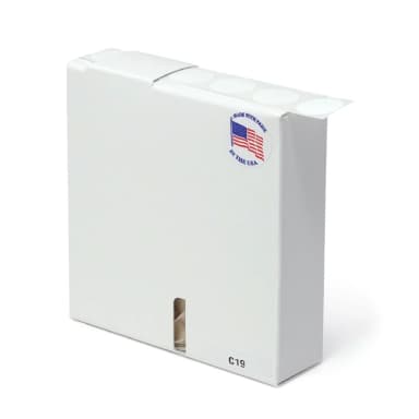 Label Rolls, Cryo, 19mm Dots, for 15-50mL Tubes, White