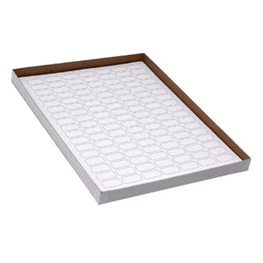 Label Sheets, Cryo, 24x13mm, for 0.5mL Tubes, 20 Sheets, 119 Labels per Sheet, White