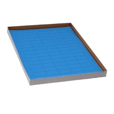 Label Sheets, Cryo, 38x19mm, for General Use, 20 Sheets, 60 Labels per Sheet, Blue