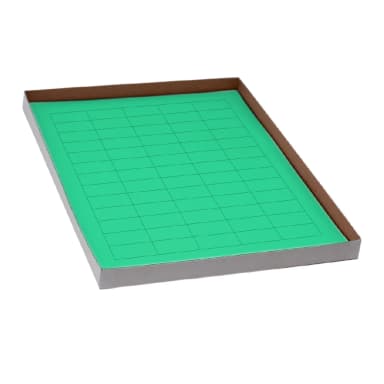 Label Sheets, Cryo, 38x19mm, for General Use, 20 Sheets, 60 Labels per Sheet, Green