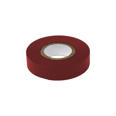 Labeling Tape, 1/2" x 500" per Roll, 6 Rolls/Box, Dark Red
