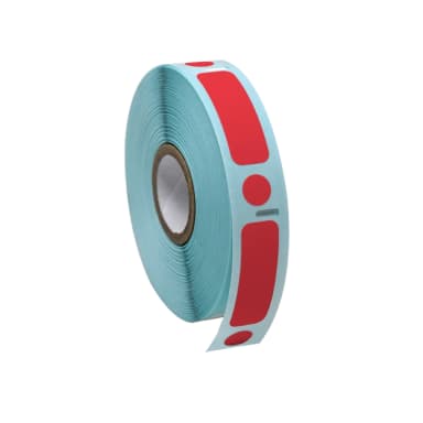 95R Label/Dot Combo Roll, Cryo, Direct Thermal, 38x13mm & 9.5mm, Dot for 2.0mL Tubes, Red