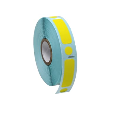 95Y Label/Dot Combo Roll, Cryo, Direct Thermal, 38x13mm & 9.5mm Dot, for 2.0mL Tubes, Yellow