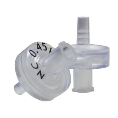 Nitrocellulose Mixed Ester (MCE) Syringe Filters, Abluo, 0.45 Micron, 13mm, 50/Pk