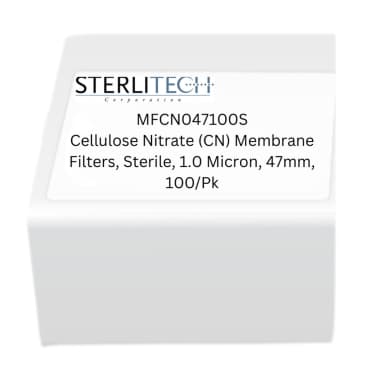 Cellulose Nitrate (CN) Membrane Filters, , Sterile, 1.0 Micron, 47mm, 100/Pk