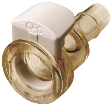CPC MPC Connector Coupling Body (Female) MPC17004T39 - MPC to 1/4" HB, Non-Valved, Polysulfone (PS), Class VI, 50/PK