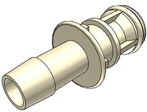 CPC MPC Connector Coupling Insert (Male) MPC22004T39M - MPC to 1/4" HB, Non-Valved, Polysulfone (PS), Class VI, 50/PK