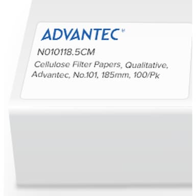 Qualitative Filter Papers No.101, 185mm, 100/pk