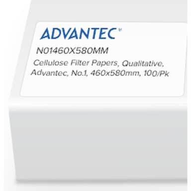 Qualitative Filter Papers No.1, 460 x 580mm, 100/pk