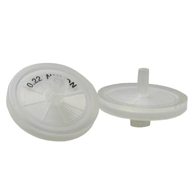 Nylon Syringe Filters, Abluo, 0.22 Micron, 25mm, 500/Pk