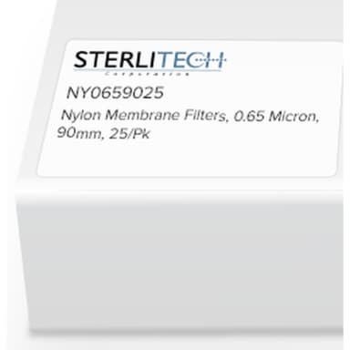 Nylon Membrane Filters, 0.65 Micron, 90mm, 25/Pk