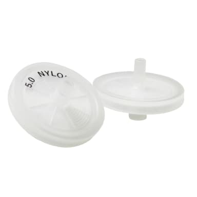 Nylon Syringe Filters, Sterile, Abluo, 5.0 Micron, 25mm, 50/pk