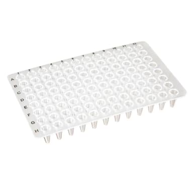 01 0.1mL 96-Well PCR Plate, Low-Profile, No Skirt, Clear - CS-100