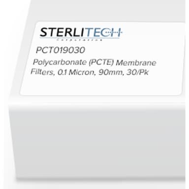 Polycarbonate (PCTE) Membrane Filters, 0.1 Micron, 90mm, 30/Pk