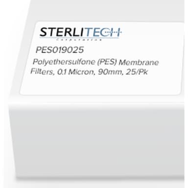 Polyethersulfone (PES) Membrane Filters, 0.1 Micron, 90mm, 25/PK