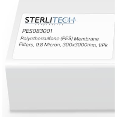 Polyethersulfone (PES) Membrane Filters, 0.8 Micron, 300 x 3000mm, 1/Pk