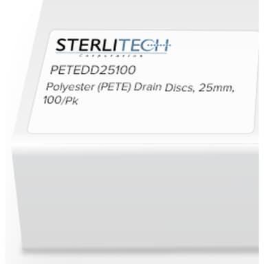 Polyester (PETE) Drain Disc (Mesh Spacer), 25mm, 100/Pk