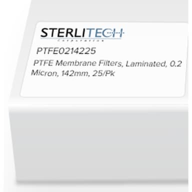 PTFE Laminated Membrane Filters, 0.2 Micron, 142mm, 25/Pk