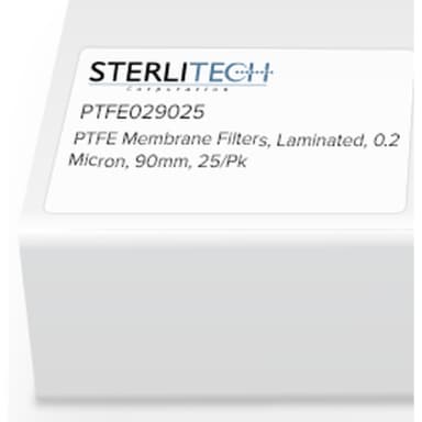 PTFE Laminated Membrane Filters, 0.2 Micron, 90mm, 25/Pk