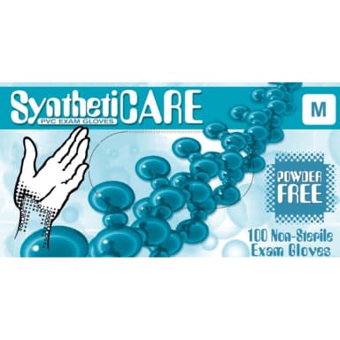 Syntheticare Vinyl Powder-Free Exam 5 Mil, Small, 100/Pk