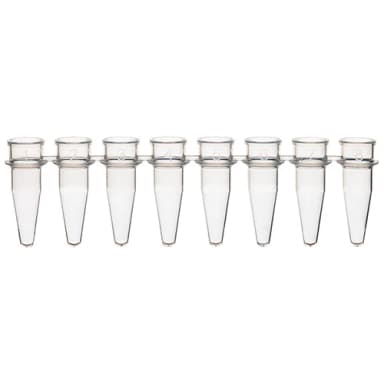 0.2mL 8-Strip Tubes, No Caps, Natural - PK/1