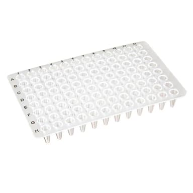 01 0.1mL 96-Well PCR Plate, Low-Profile, No Skirt, Clear - PK/1