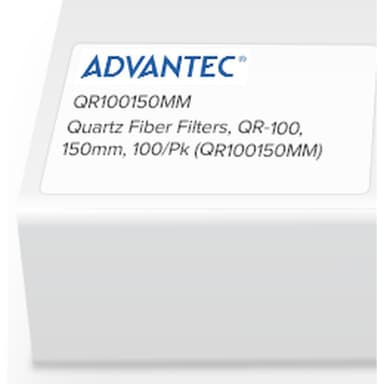 Quartz Fiber Filters, QR-100, 150mm, 100/Pk