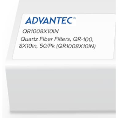 Quartz Fiber Filters, QR-100, 8X10in, 50/Pk