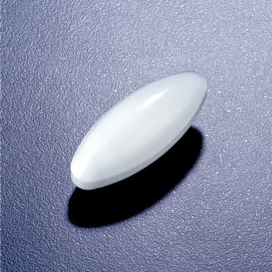 Stir bar, oval, PTFE, 30 mm long x 16 mm OD
