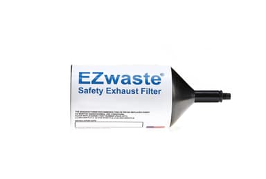 EZwaste® 100 HPLC Solvent Waste System, ¼-28 Thread Size Replacement Chemical Exhaust Filter, Activated Carbon, 1/EA