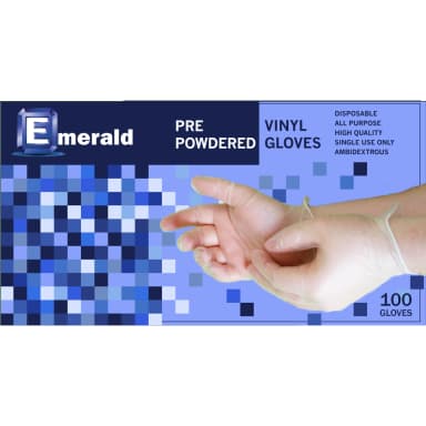 Shannon Powdered Vinyl GP 4 Mil, Small, 100/Pk