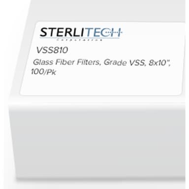 Grade VSS Borosilicate Glass Microfiber, 8x10 inch, 100/pack