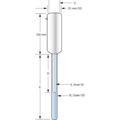 SUPRASIL NITROGEN DEWAR FLASK 8MM OD