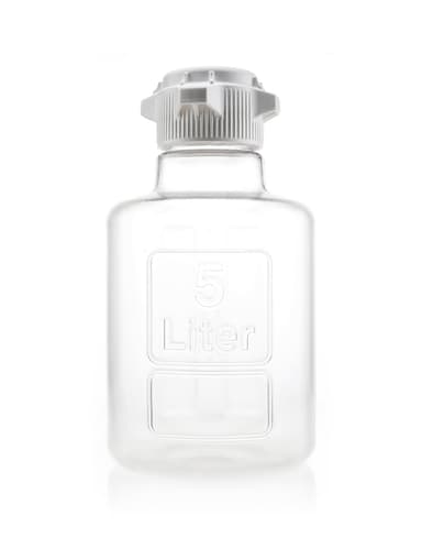 EZBio Titanium Round Carboy, PC, 5 Liter, No Spigot, VersaCap 83B, Non-Sterile, 1/CS