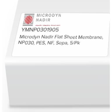 Microdyn Nadir Flat Sheet Membrane, NP030, PES, NF, Sepa, 5/Pk