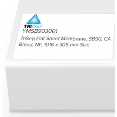 TriSep Flat Sheet Membrane, SB90, CA Blend, NF, 1016 x 305mm, 1/Pk
