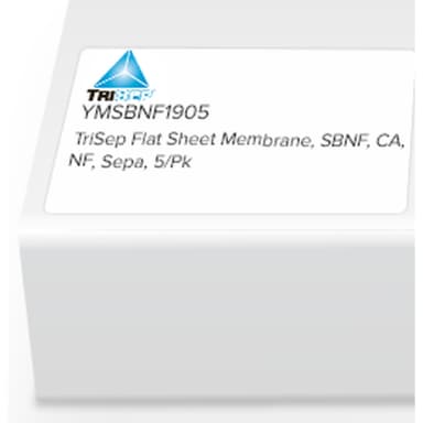 TriSep Flat Sheet Membrane, SBNF, CA, NF, Sepa, 5/Pk