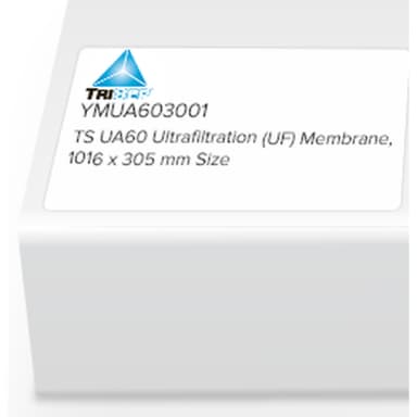 TriSep Flat Sheet Membrane, UA60, PPA, UF, 1016 x 305mm, 1/Pk