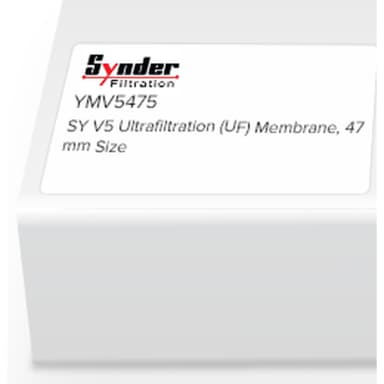 Synder Flat Sheet Membrane, V5, PVDF, UF, 47mm, 5/Pk