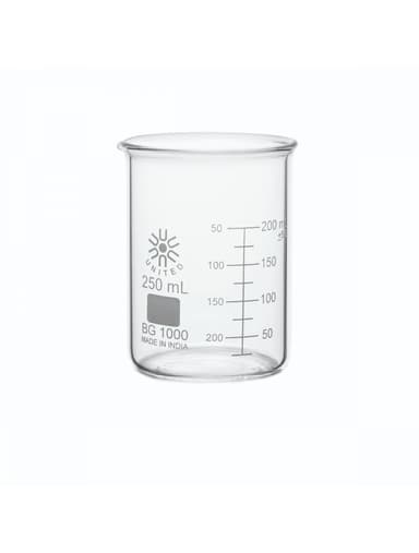 Beakers, Low Form, Borosilicate Glass, 250Ml