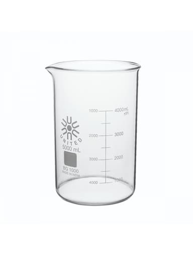 Beakers, Low Form, Borosilicate Glass, 5000Ml