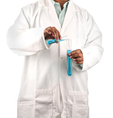 Lab Coat, Small - White Polyester / Cotton Drill, Long Sleeves, 3 Large Pockets