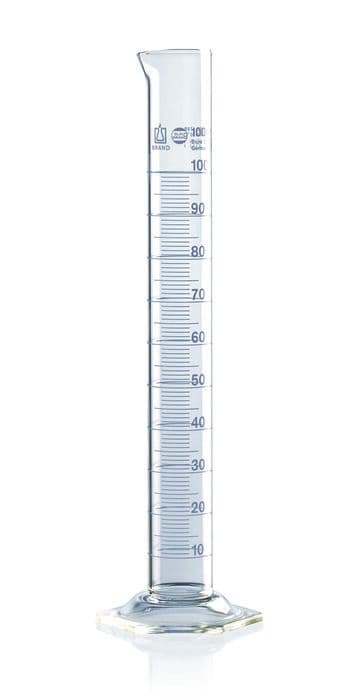 Graduated cylinder, USP BBR tall, A, 25:0.5mL, pk of 2