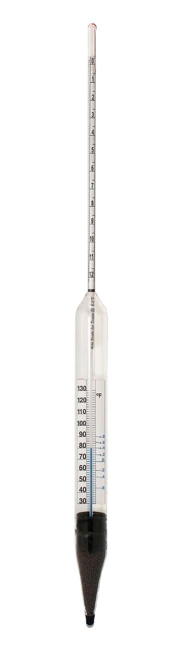 Brix Hydrometer Sub Div with Thermometer (C) - 15 to 25Â°